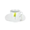Null Espressotasse Mit Espressountertasse Manhattan Porzellan Weiß Mit Dekor 10