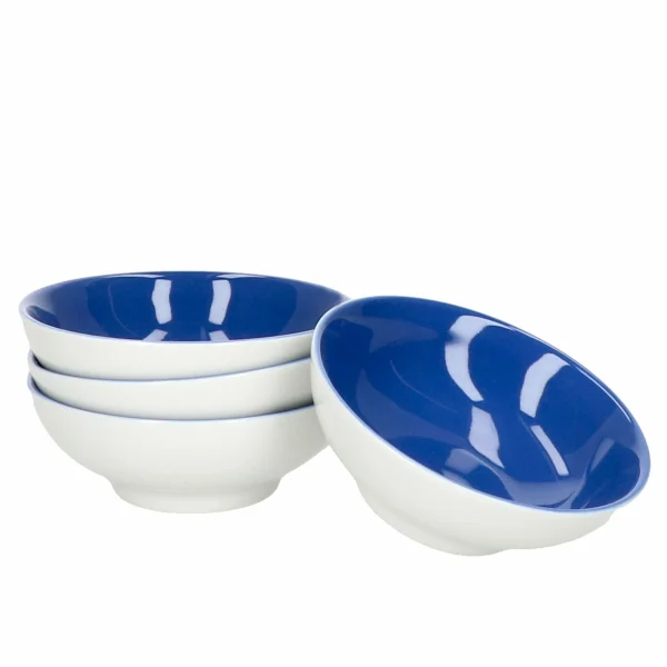 Null 4er Set Schale 10cm Flach Indigo-Blau Doppio – Ritzenhoff 64247 3