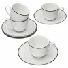 Null 4er Set Lineo Espressotasse Mit Untertasse – 404951 + 404968 23