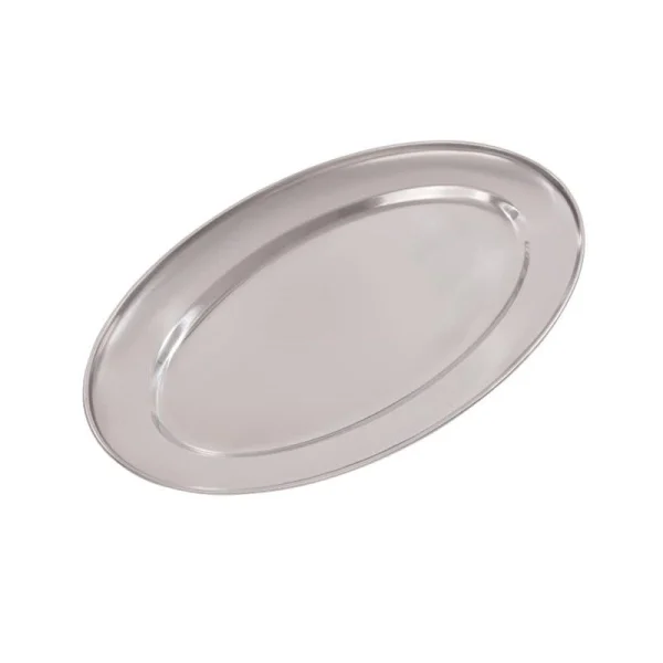 Null Galerie-Tablett Oval 20,5 X 15,0cm, H 4,5cm Versilbert 8