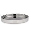 Null Tablett Rund, Glatt Poliert H 4,0cm, D 32,0cm Edelstahl 25