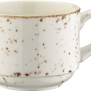 Bonna Premium Porcelain BNC01CF Cream Obertasse, Kaffeebecher, Kaffeetasse, 8.4×10.9cm, 210ml, Porzellan, Creme-weiß, 1 Stück 11