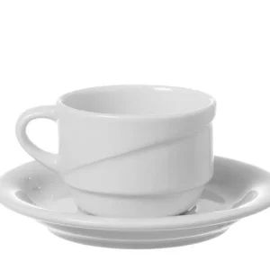 Null Tasse Gourmet Mit Untertasse 230ml (12 Stück) Von CHEFGASTRO 17