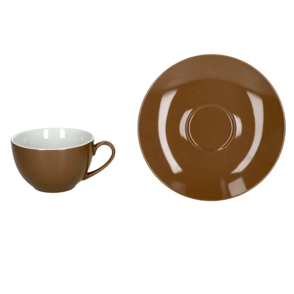Null 4er Set Kaffeetasse 200ml + Untertasse Nougat Doppio – Ritzenhoff 4x 545784 + 4x 545791 7