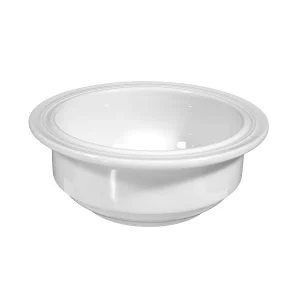 Null 6er Set Müslischale Granada 14,2cm – Kleine Schale / Schüssel Aus Weißem Porzellan Mit Linien- Dekor In Beige Und Braun 15