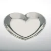 Null Schale Herz 14,0 X 15,0 Cm Versilbert Anlaufgeschützt 23