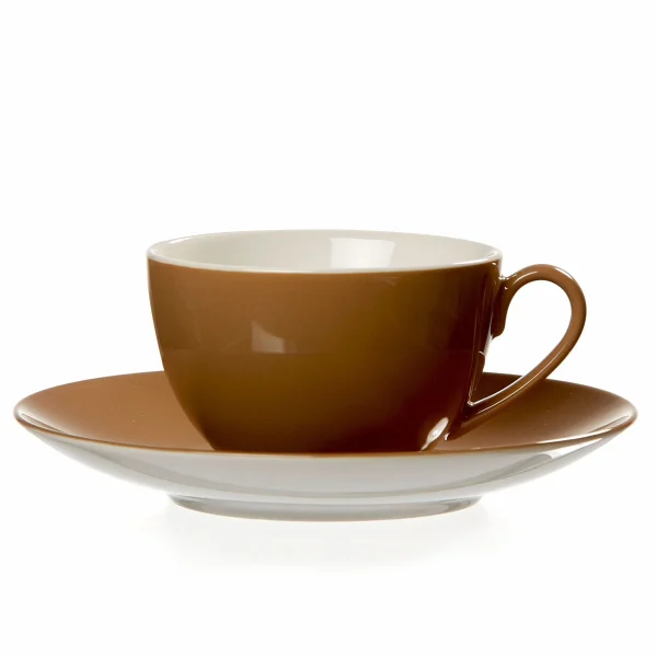 Null 4er Set Kaffeetasse 200ml + Untertasse Nougat Doppio – Ritzenhoff 4x 545784 + 4x 545791 8