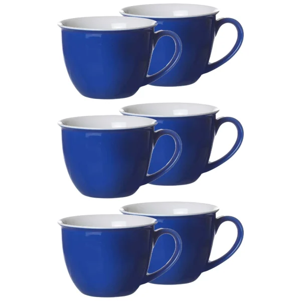 Ritzenhoff & Breker DOPPIO Jumbotasse 350 Ml Indigo Blau 6er Set – A 1