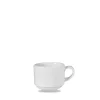 Churchill Profile Line Stapelbare Kaffeetasse ø7cm 220ml Weiß, Ohne Untertasse (12 Stück) Von CHEFGASTRO 23