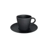 Villeroy & Boch Manufacture Rock Espressotasse Mit Untertasse Schwarz 25