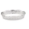 Null Galerie-Tablett Oval 26,0 X 19,0cm, H 4,5cm Versilbert 25