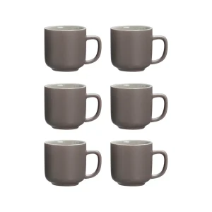 Ritzenhoff & Breker JASPER Espressotasse 100 Ml Grau 6er Set 17