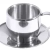 3x Contacto Espresso-/ Cappuccinotasse. Doppelwandig. Edelstahl. Volumen: 0.18 L. H: 7.5 Cm 23