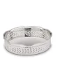 Null Galerie-Tablett Oval 16,0 X 12,0cm, H 4,0cm Versilbert 10