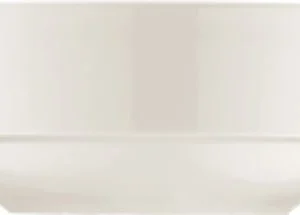 Null 6er Set Müslischale Granada 14,2cm – Kleine Schale / Schüssel Aus Weißem Porzellan Mit Linien- Dekor In Beige Und Braun 17