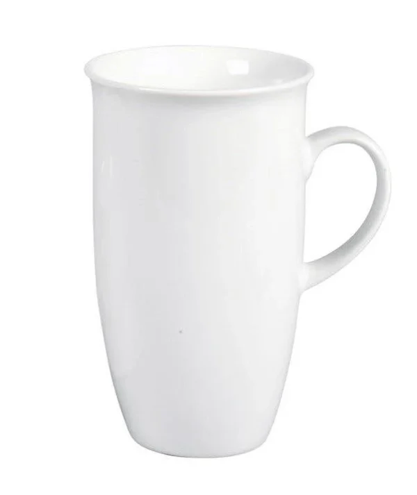 Ritzenhoff & Breker Flirt By R&B Kaffeebecher, Kaffeetasse XXL „Bianco“, 473ml, Weiß 6 Stück 1