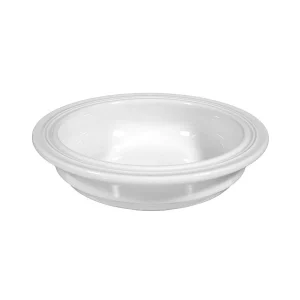 Null 6er Set Müslischale Granada 14,2cm – Kleine Schale / Schüssel Aus Weißem Porzellan Mit Linien- Dekor In Beige Und Braun 13