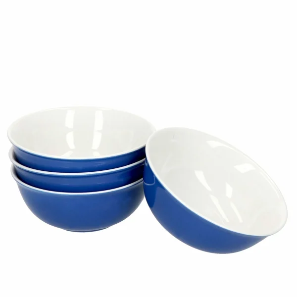 Null 4er Set Schale 10cm Flach Indigo-Blau Doppio – Ritzenhoff 64247 6
