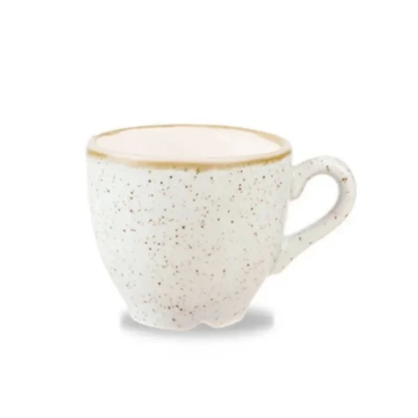 Churchill Stonecast Espresso-Tasse Peppercorn Grey ø6,5cm 90ml Grau, Ohne Untertasse (12 Stück) Von CHEFGASTRO 5