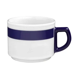 Esmeyer 6 X Seltmann Obertasse 1 0,18 L, Form: Vitalis, Dekor: 34927 Grünes Band 17
